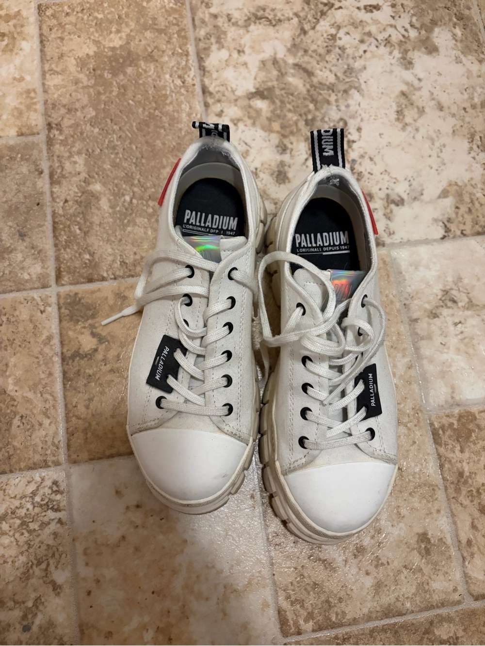 Palladium chunky platform tennis shoes